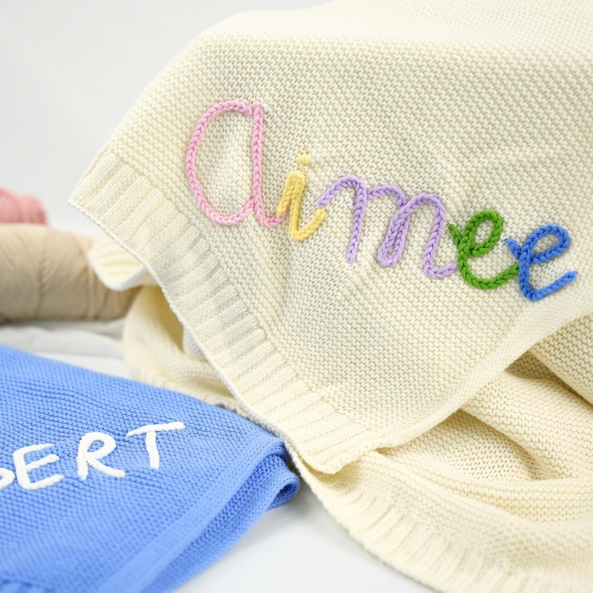 Personalized Knit Baby Blanket — 4 — image 3