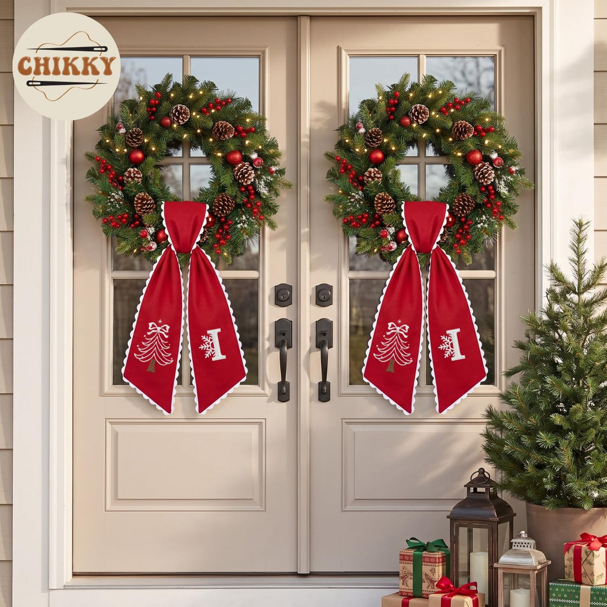 Christmas Personalized Wreath Sash — image 5