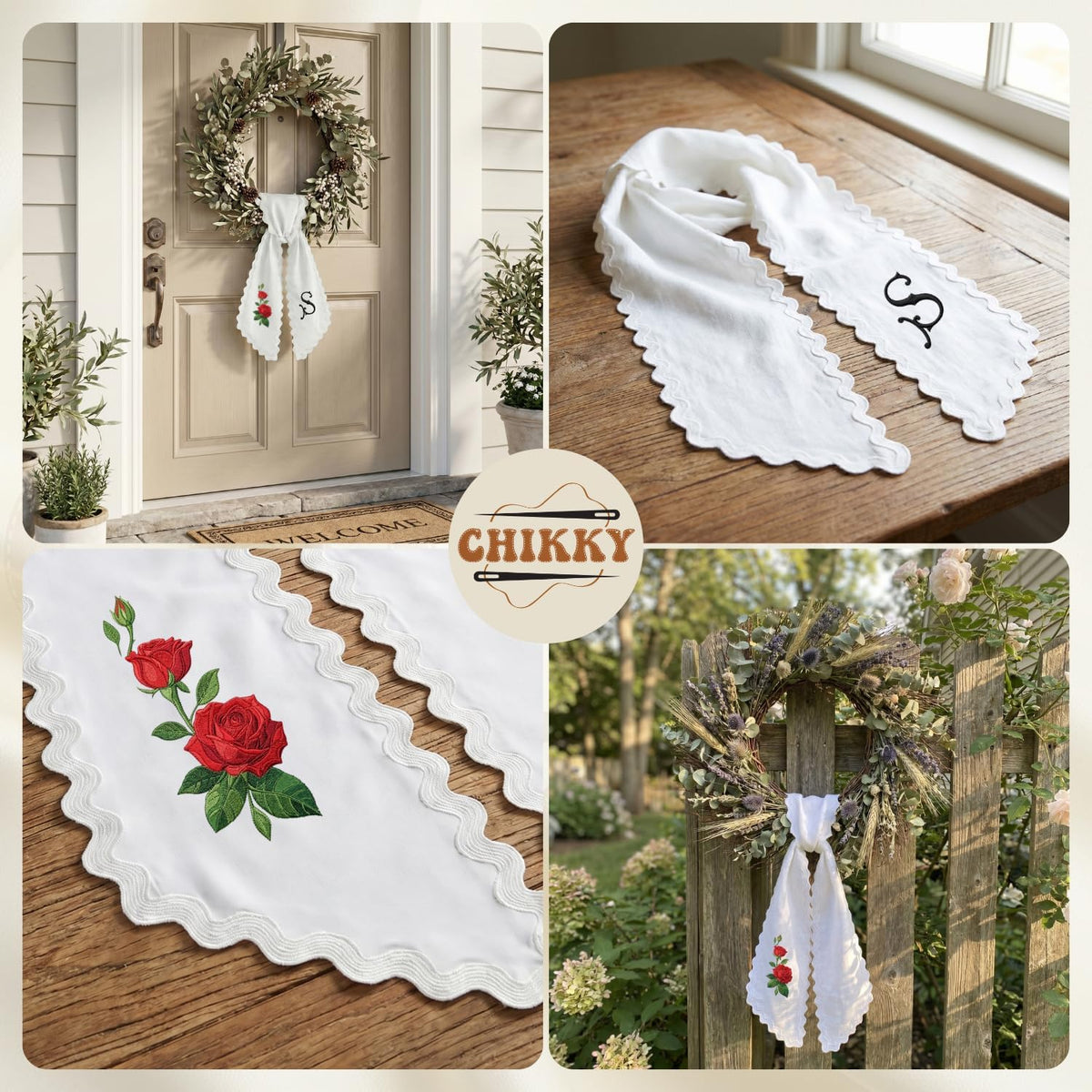 Christmas Personalized Wreath Sash — image 6
