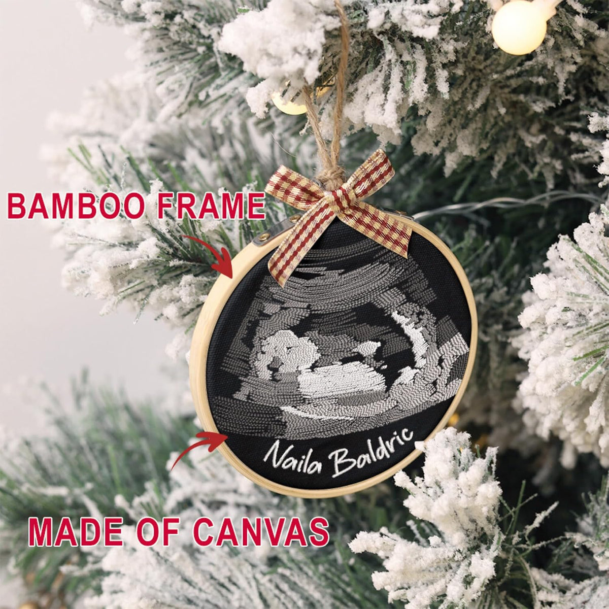 Personalized Baby's First Christmas Ornament — image 7