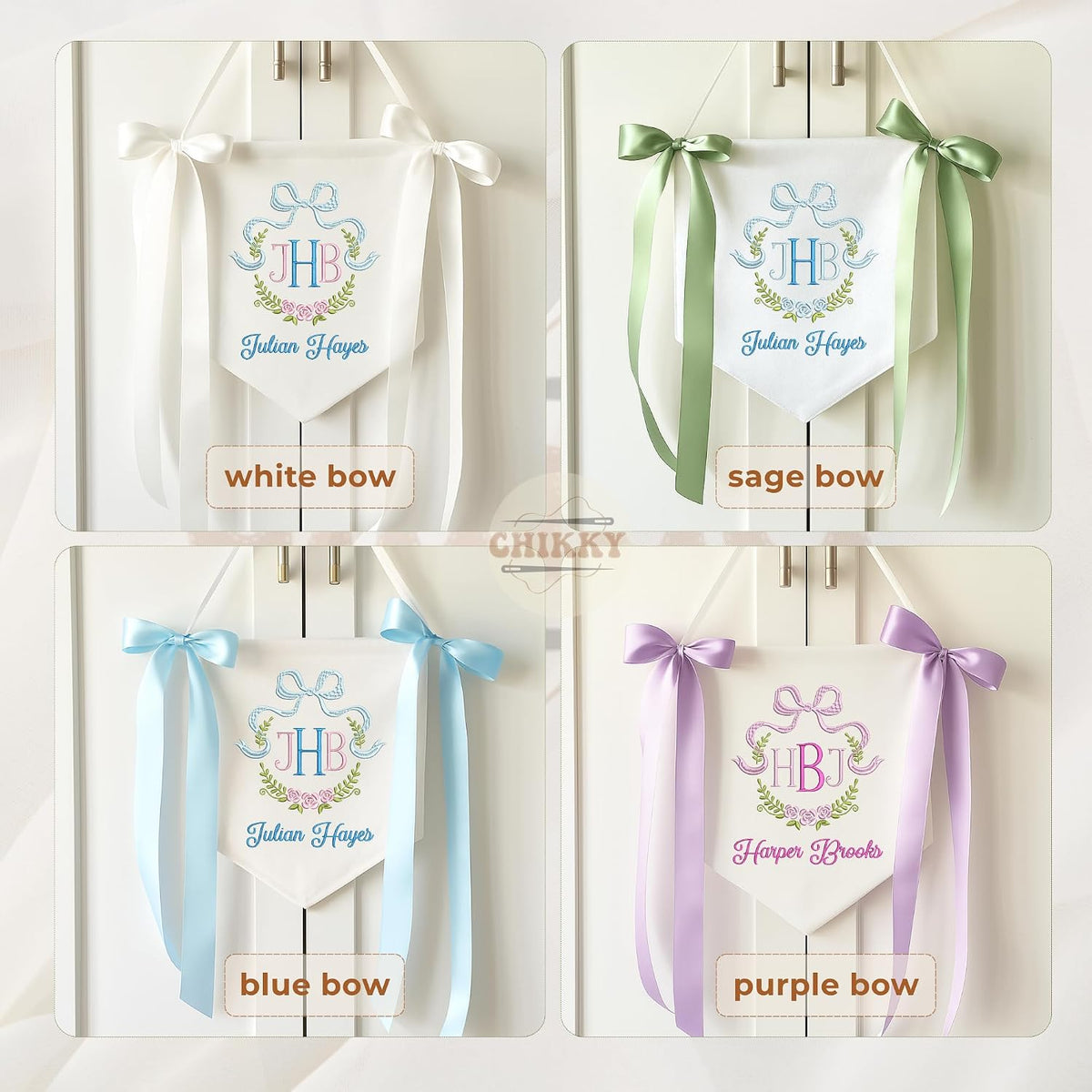 Personalized Embroidered Baby Name Banner — 13 — image 5