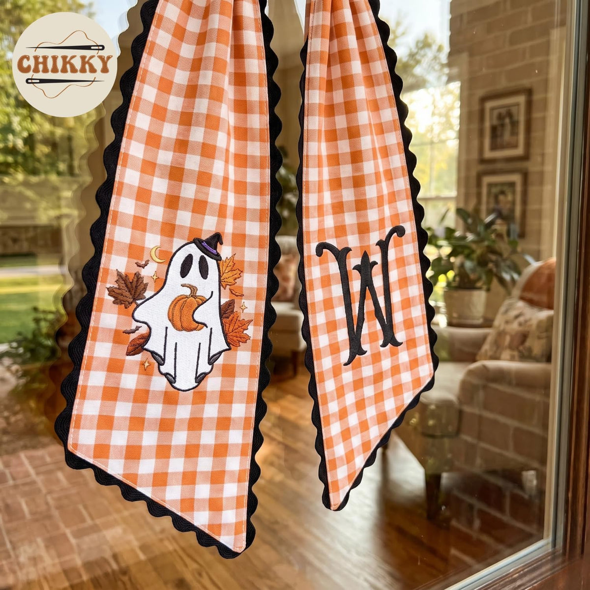Halloween Personalized Wreath Sash — image 4