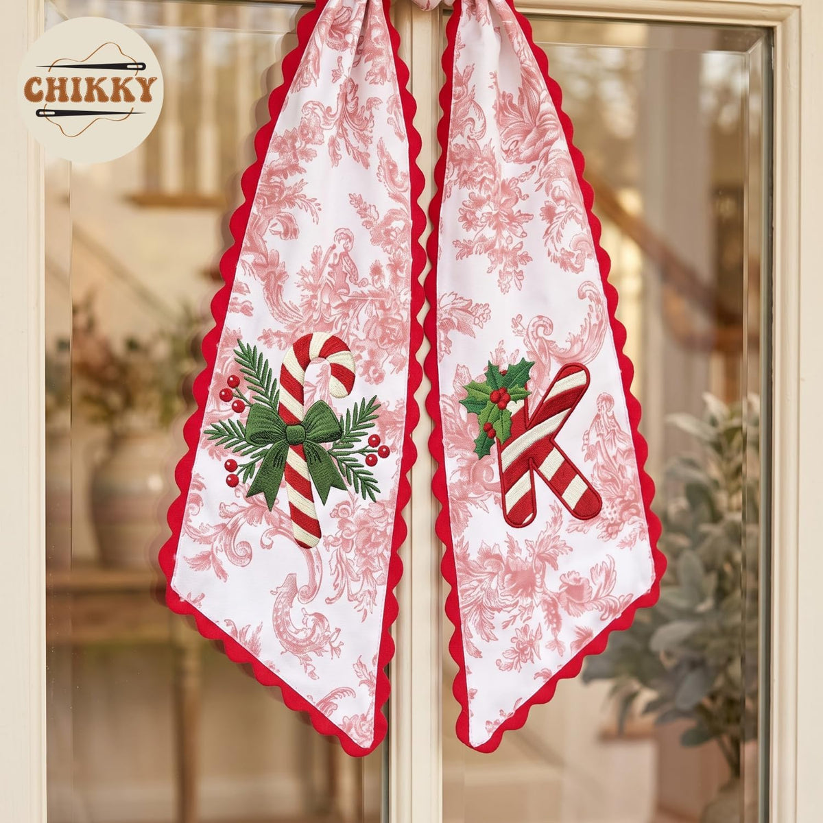 Christmas Personalized Wreath Sash — image 4