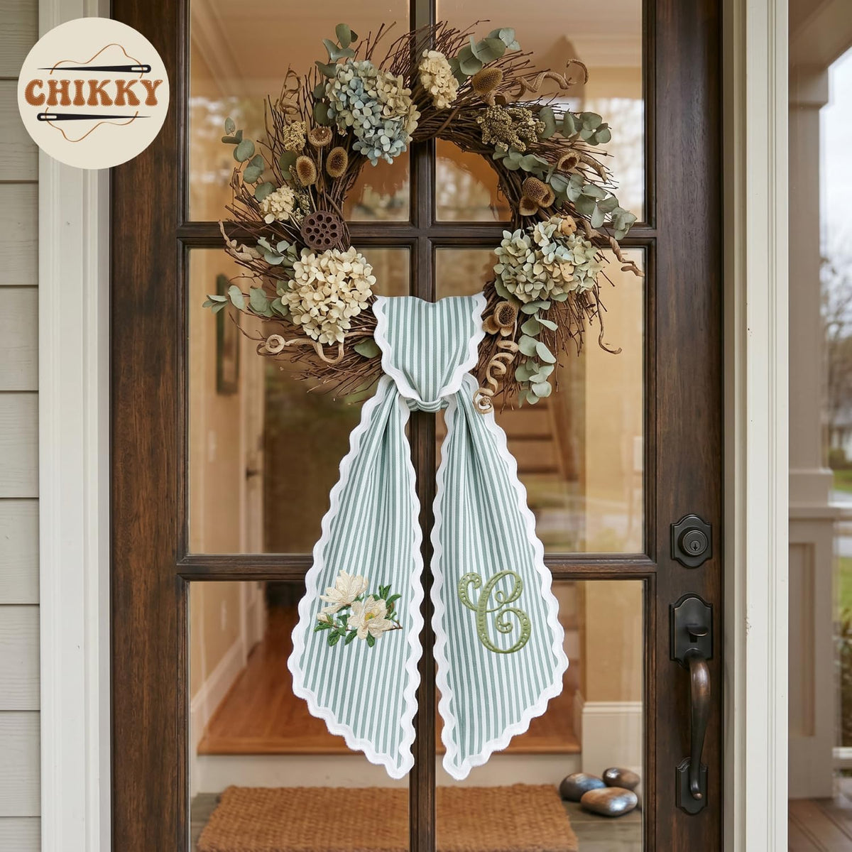 Christmas Personalized Wreath Sash — image 9