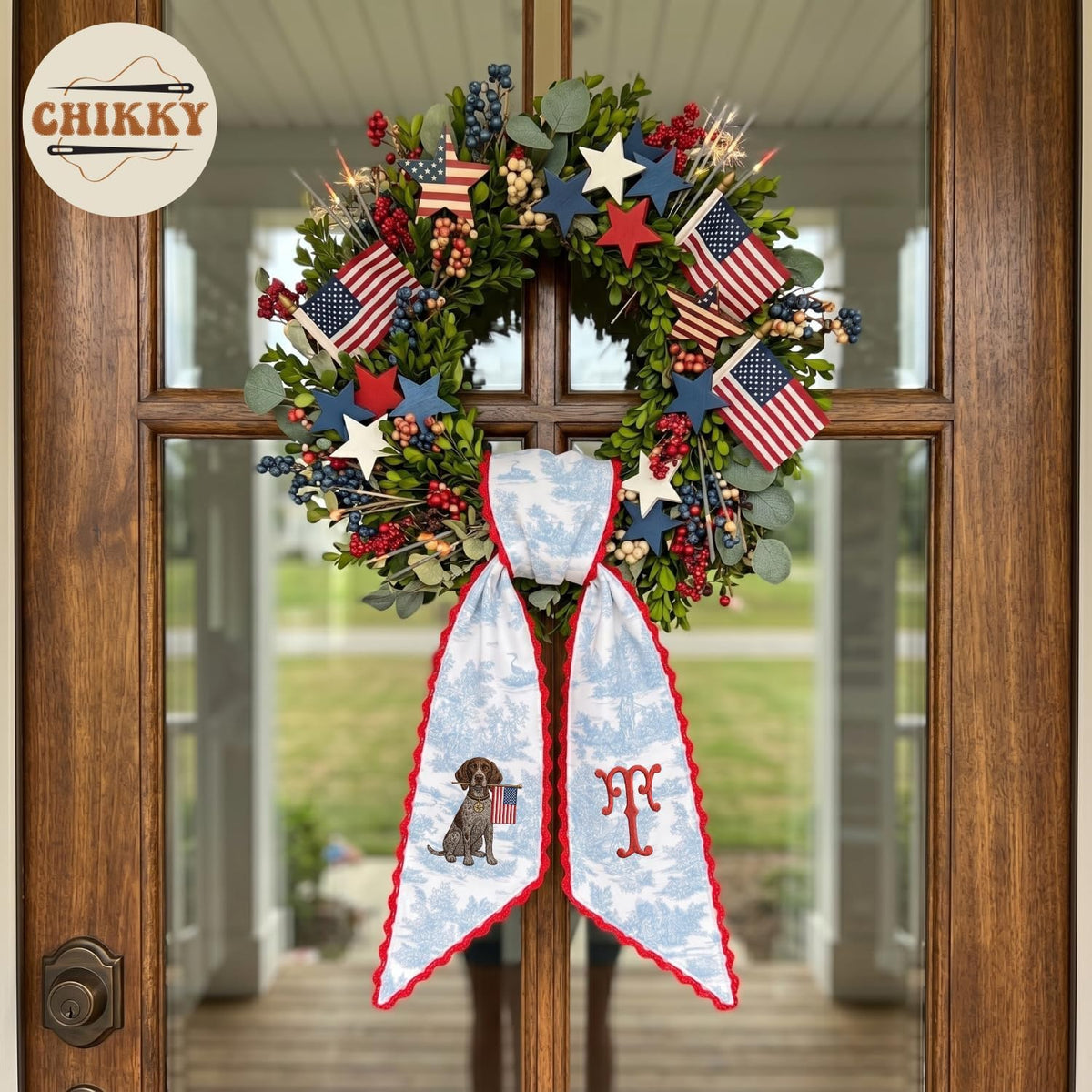 Monogram Personalized Wreath Sash — image 7