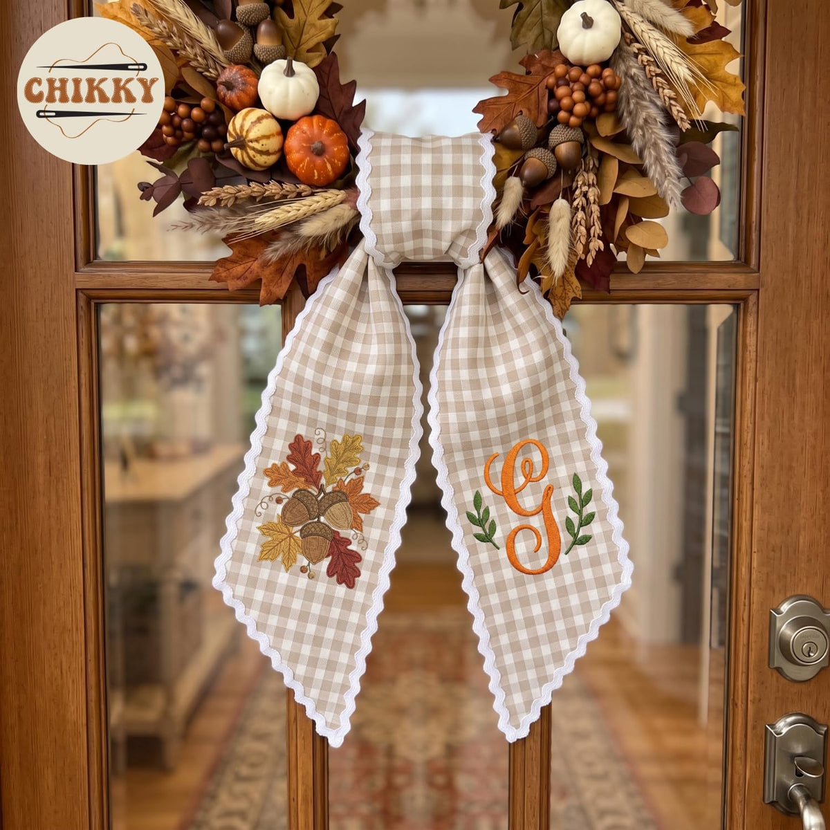 Halloween Personalized Wreath Sash — image 4