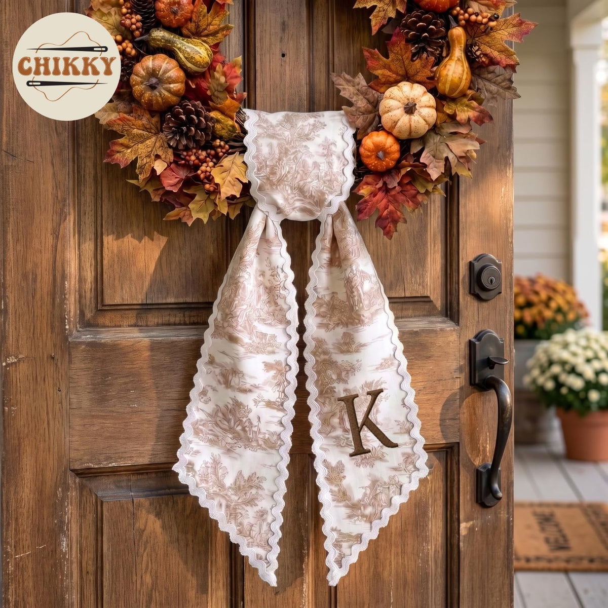 Autumn Personalized Wreath Sash — image 5