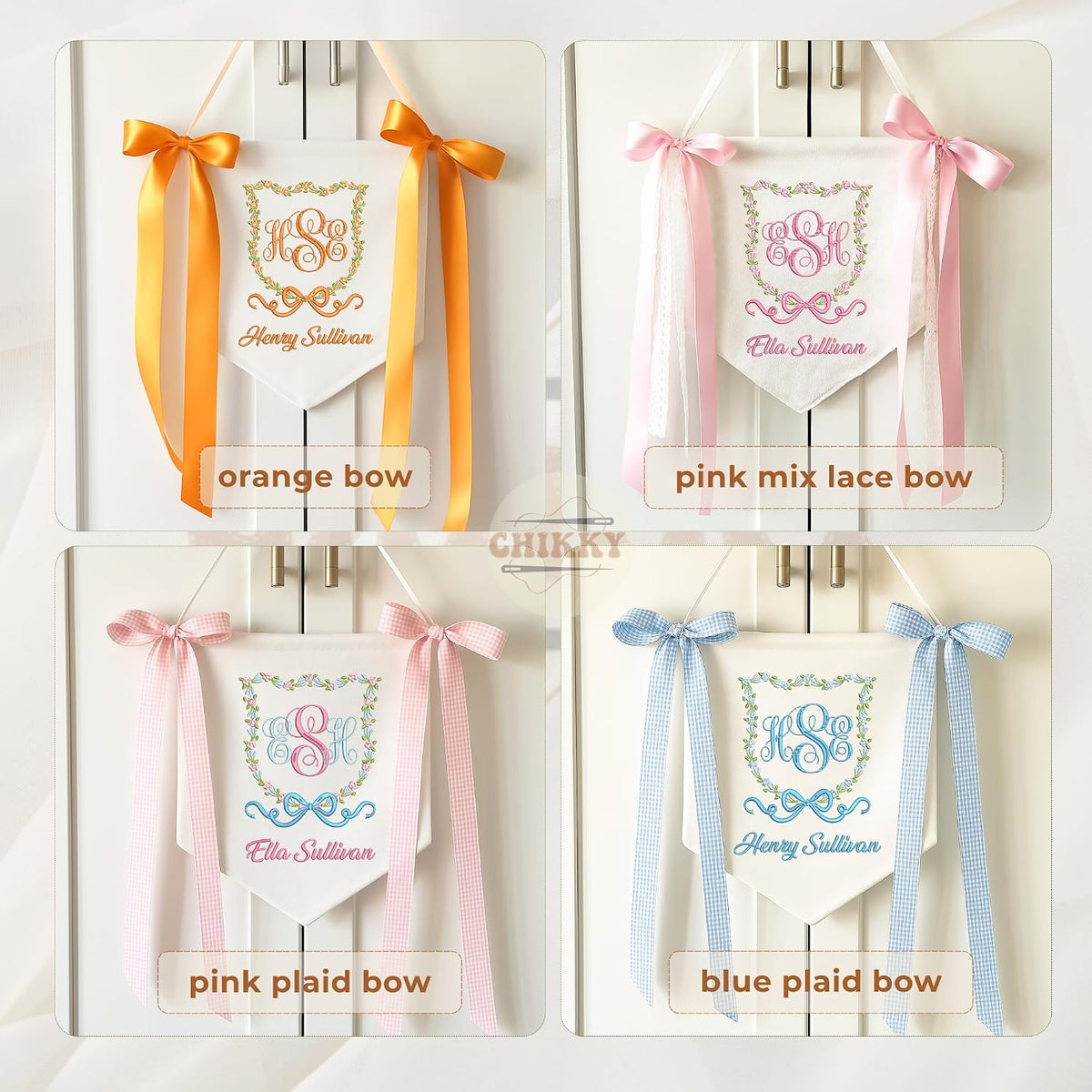 Personalized Embroidered Baby Name Banner — 9 — image 7