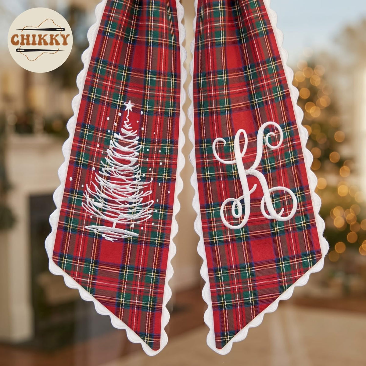 Christmas Personalized Wreath Sash — image 3