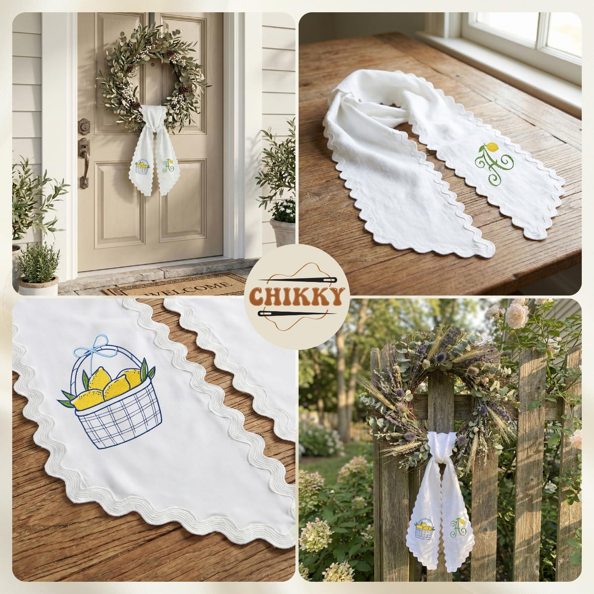 Christmas Personalized Wreath Sash — image 8
