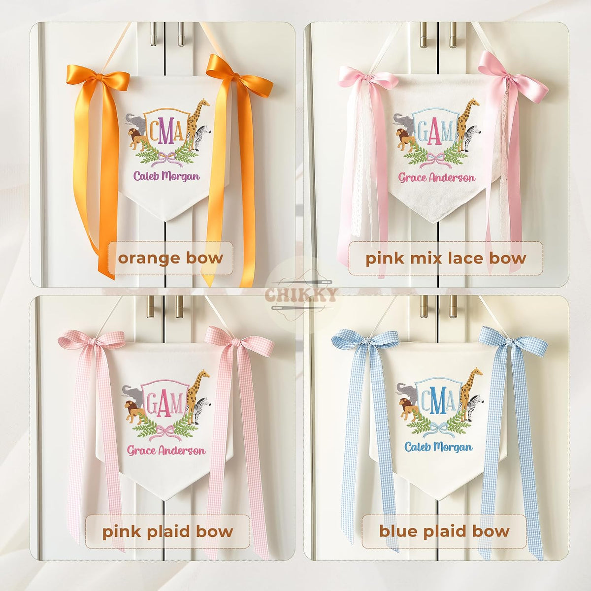 Personalized Embroidered Baby Name Banner — 10 — image 7