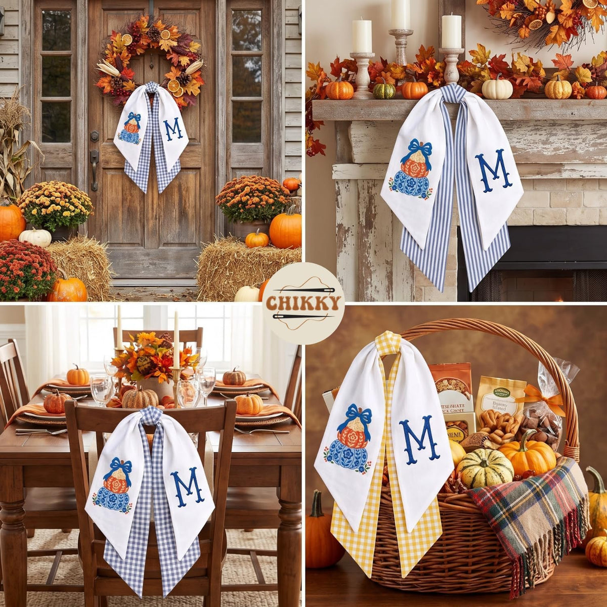 Halloween Personalized Wreath Sash — image 5