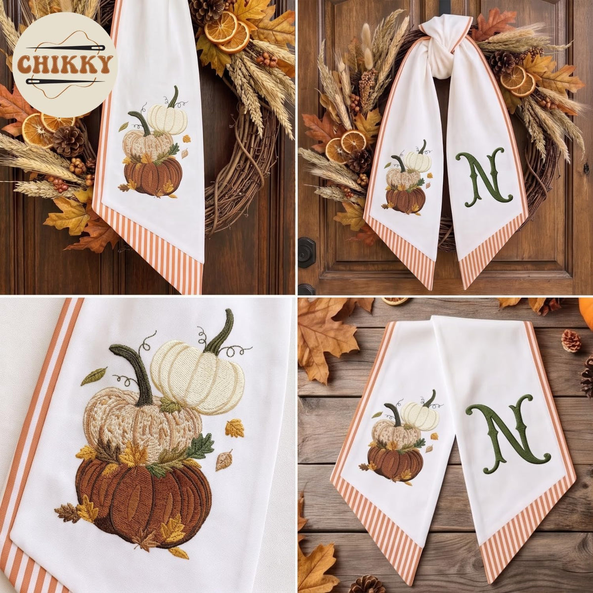 Autumn Personalized Wreath Sash — image 5