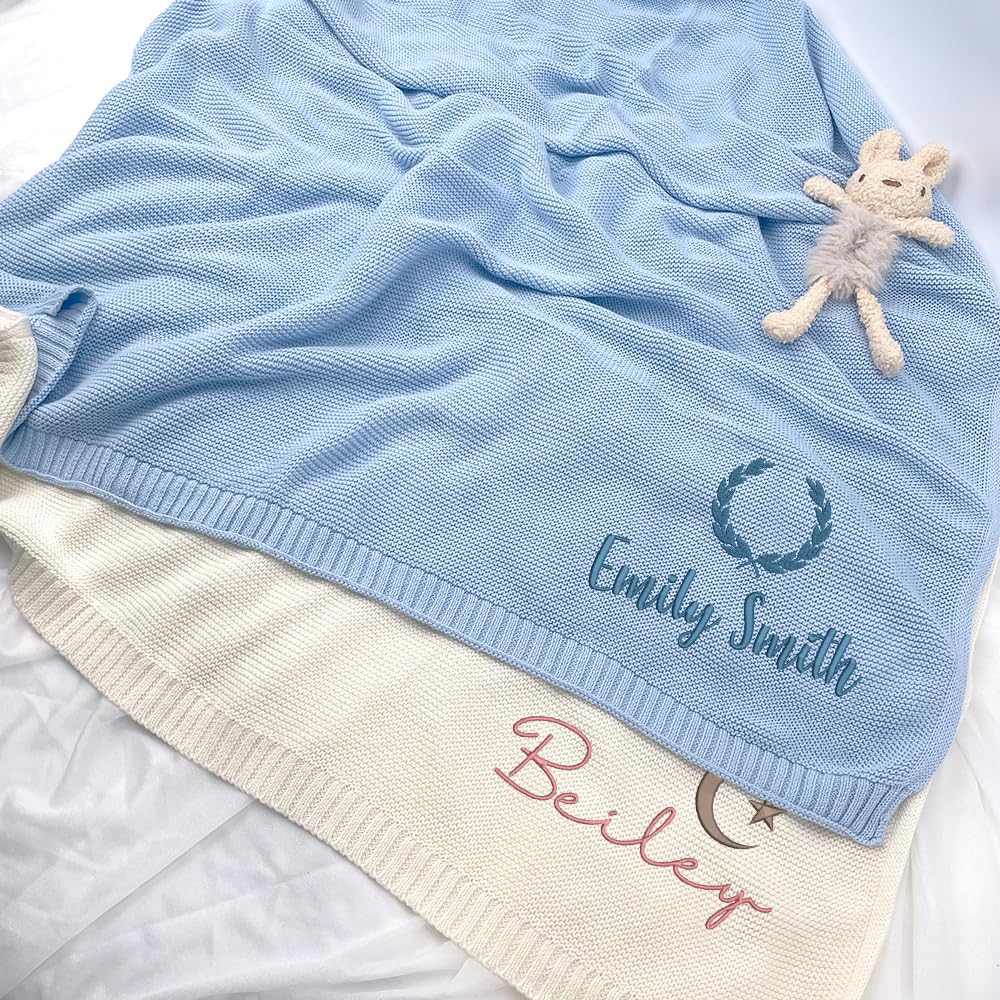 Personalized Knit Baby Blanket — 2 - Pattern — image 2