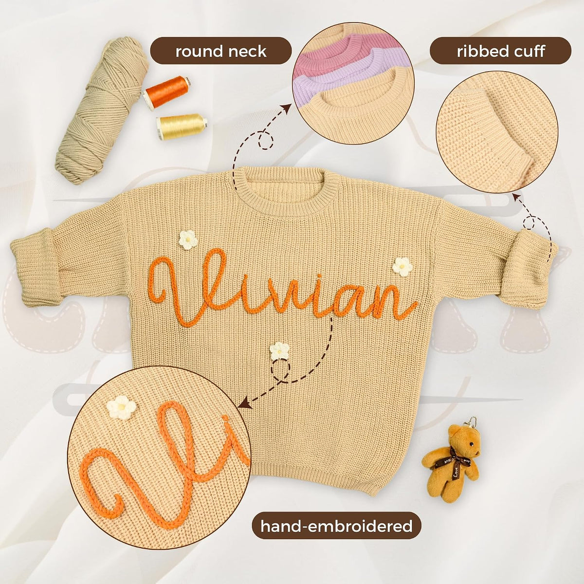Personalized Baby Name Sweater — image 2