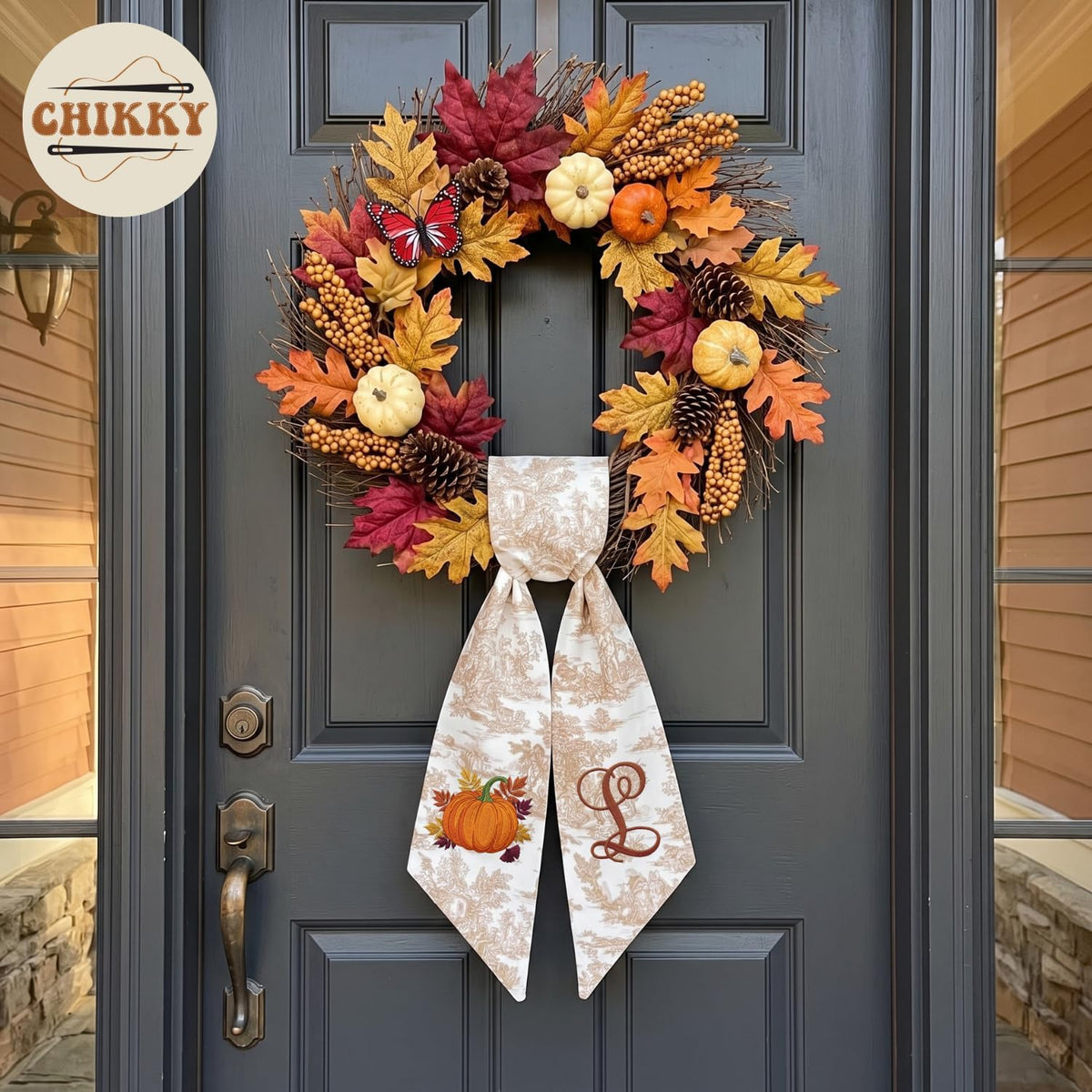Christmas Personalized Wreath Sash — image 7