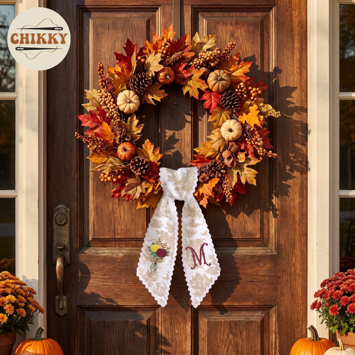 Christmas Personalized Wreath Sash — 24 — image 6