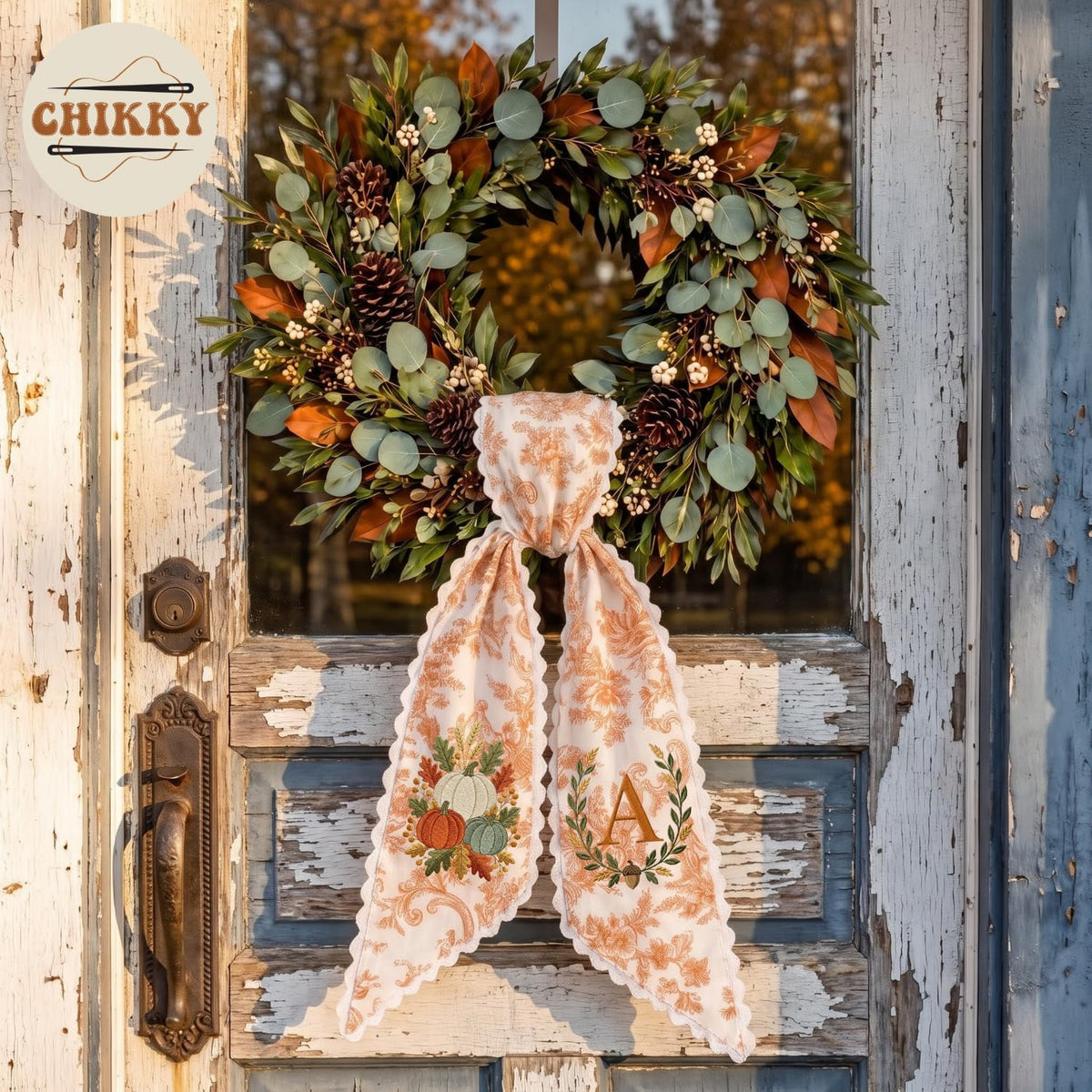 Halloween Personalized Wreath Sash — image 5