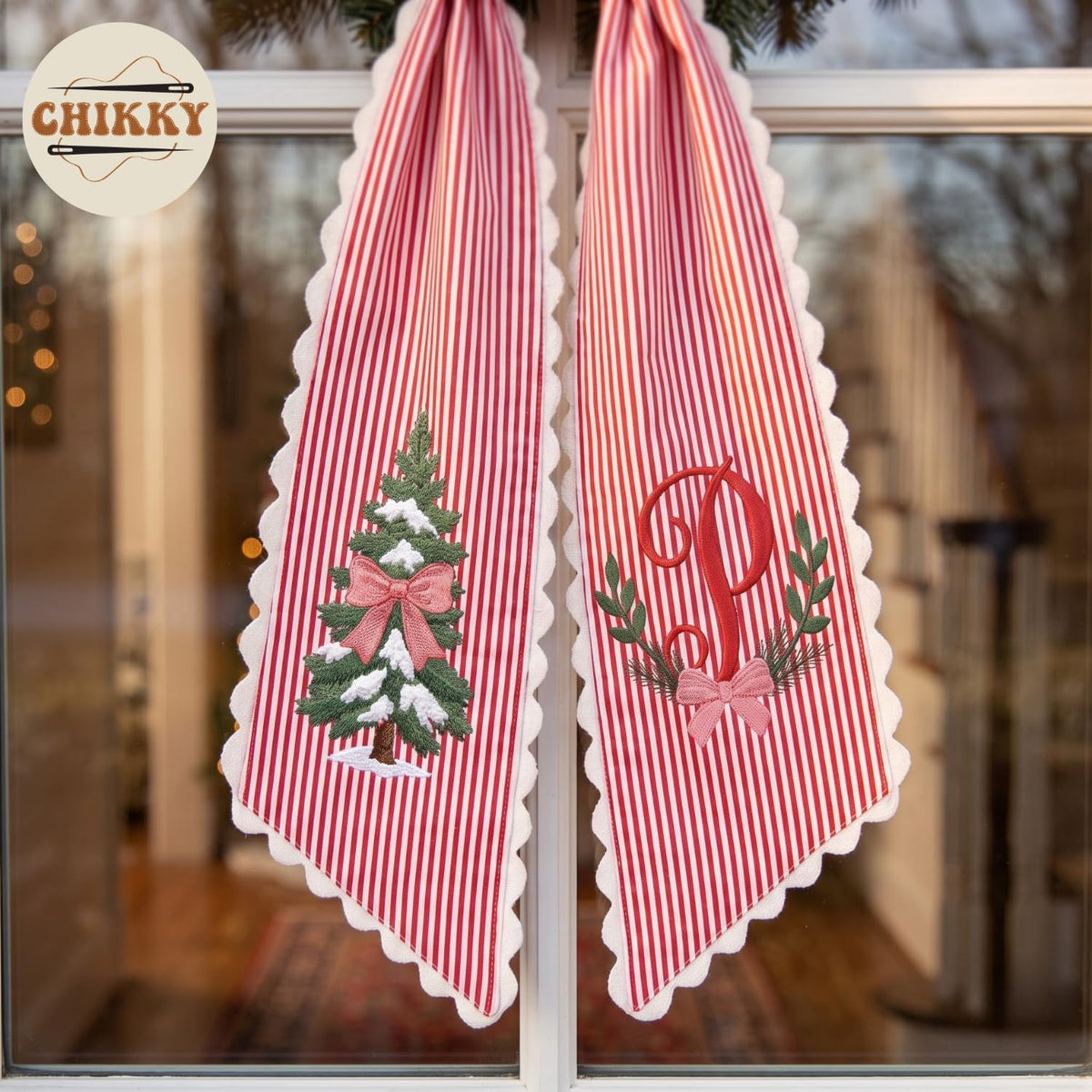 Christmas Personalized Wreath Sash — image 4