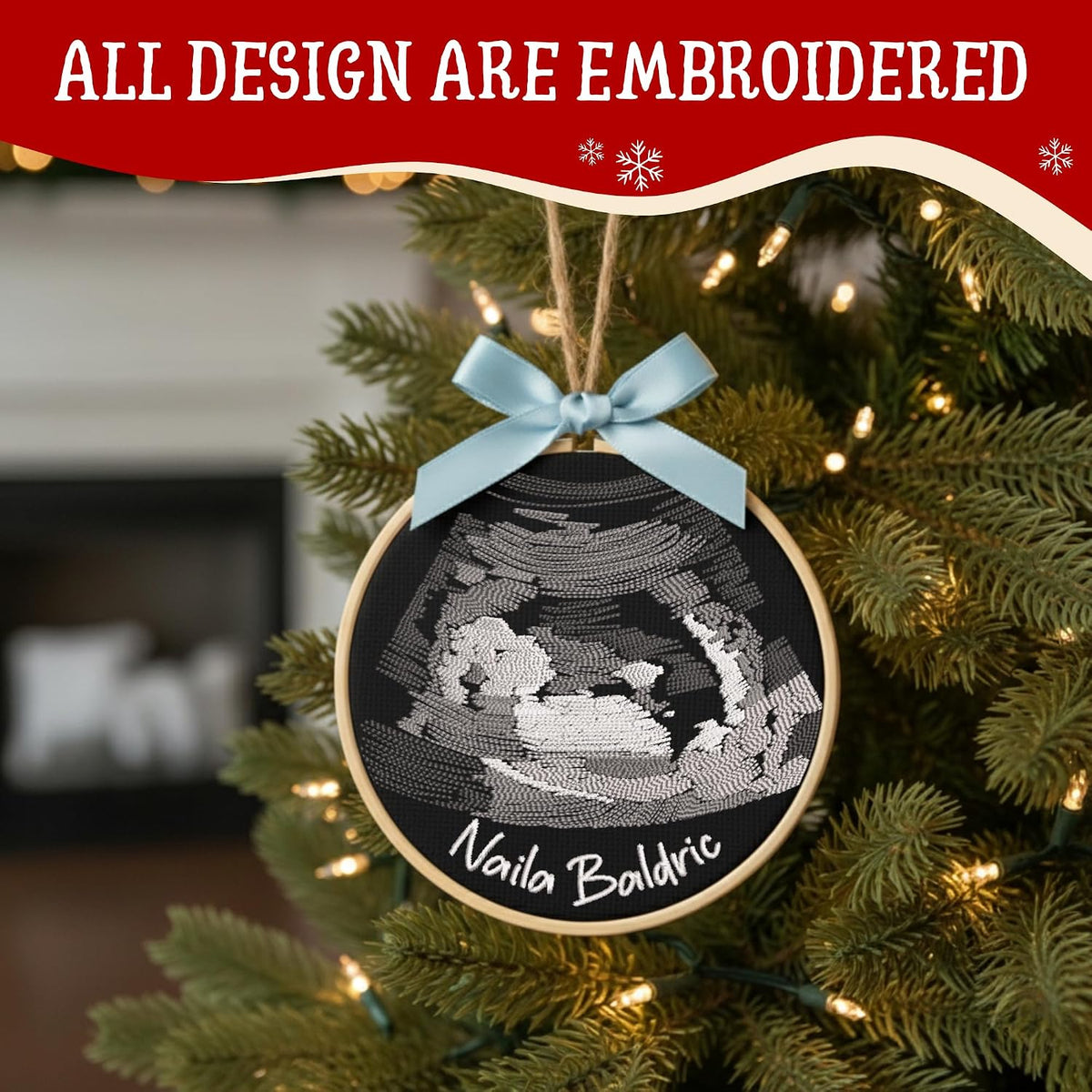 Personalized Baby's First Christmas Ornament — image 4