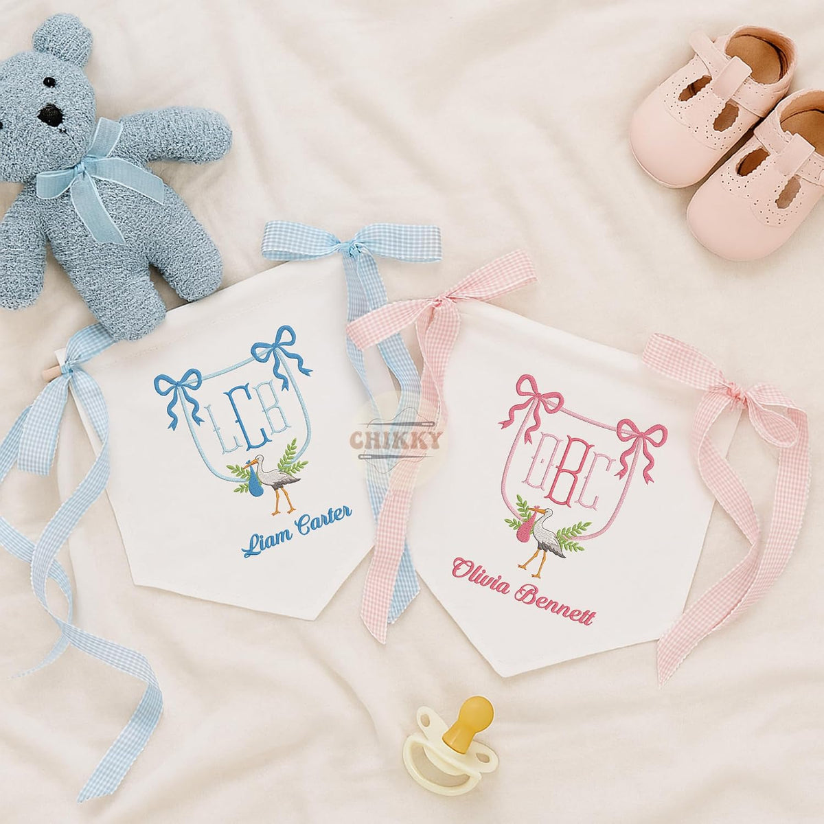 Personalized Embroidered Baby Name Banner — 5 — image 3