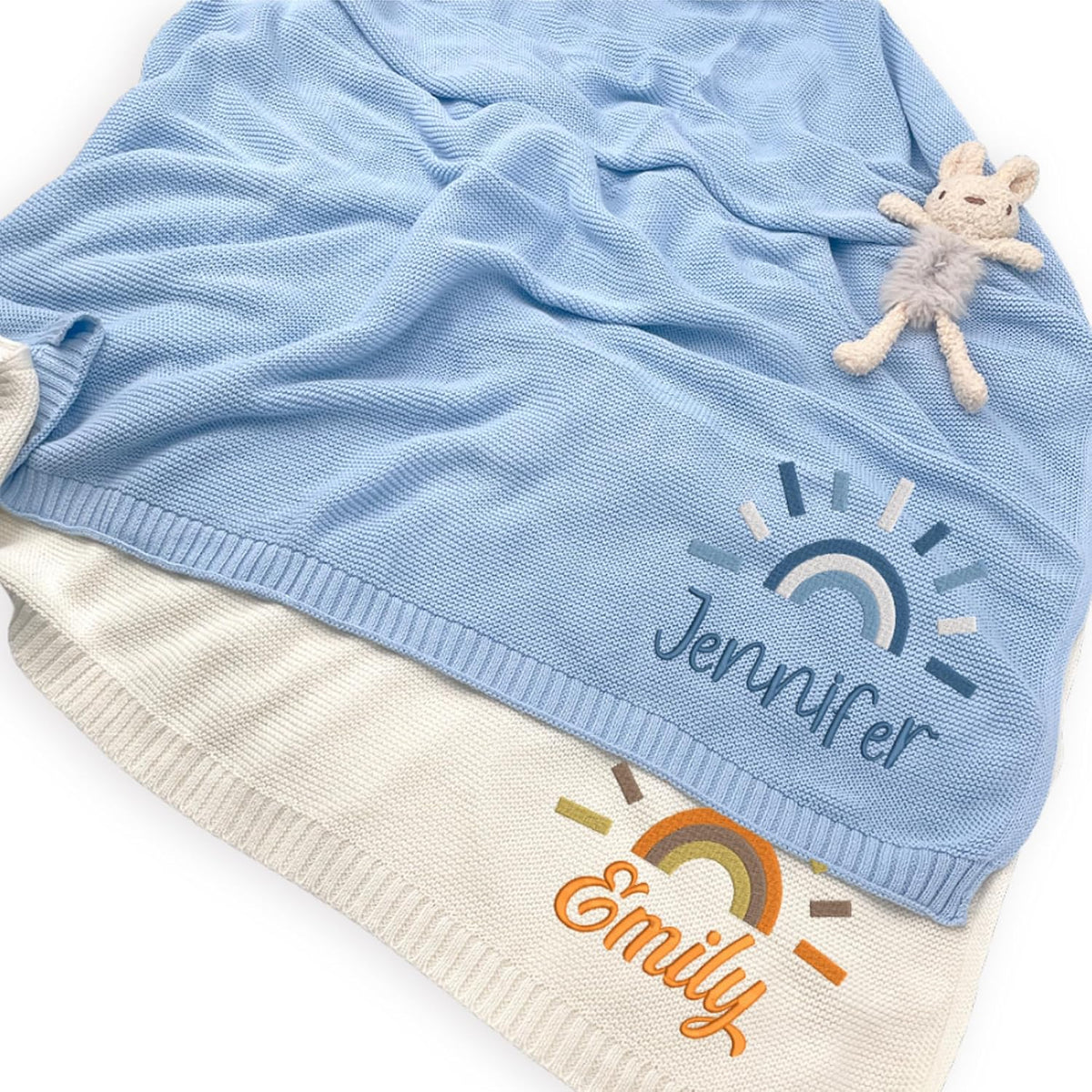 Personalized Knit Baby Blanket — 8 - Sunshine