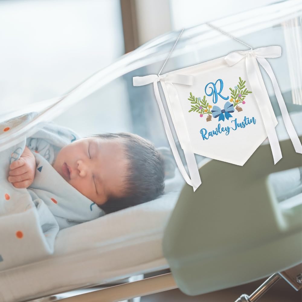 Personalized Newborn Hospital Banner — Bow — image 8