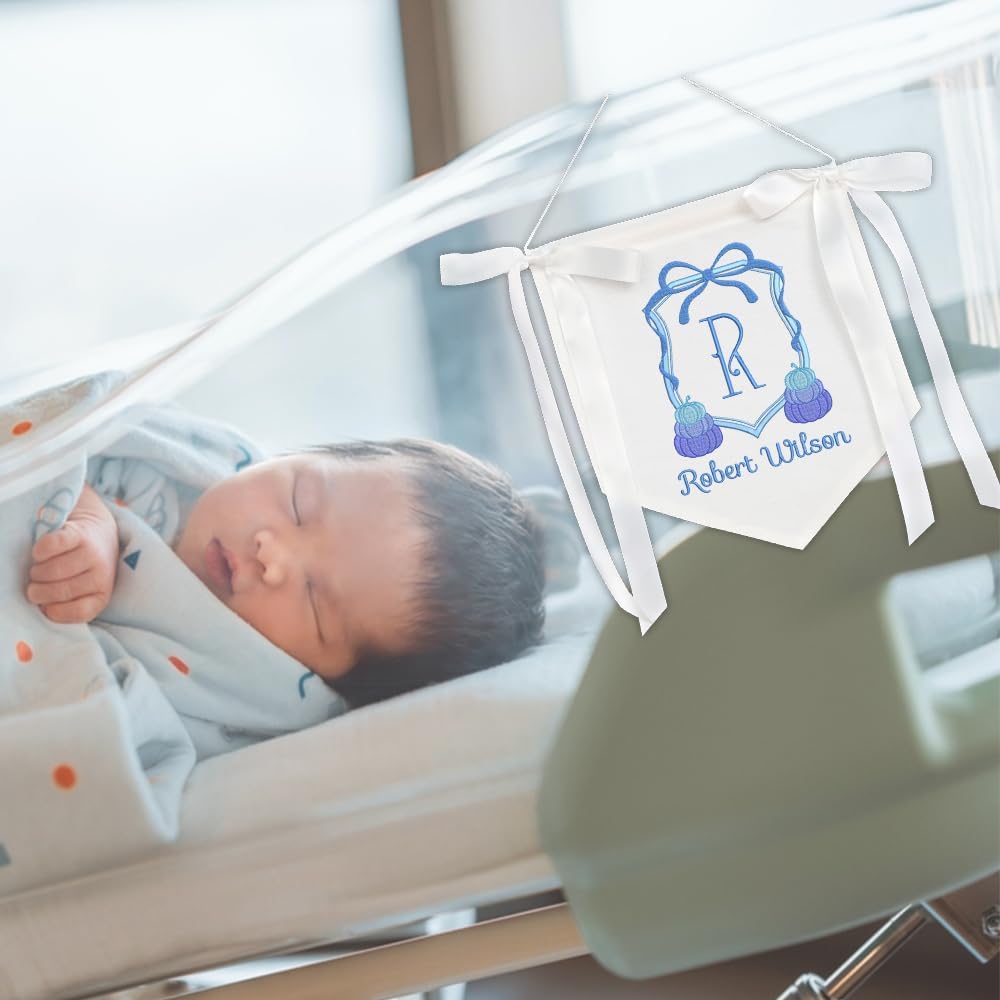 Personalized Embroidered Baby Name Banner — 10 — image 8