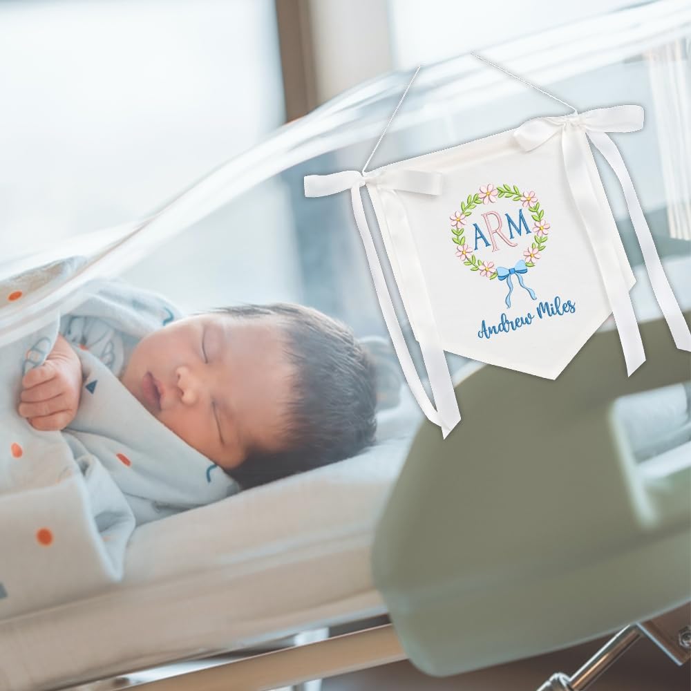 Personalized Embroidered Baby Name Banner — 11 — image 9