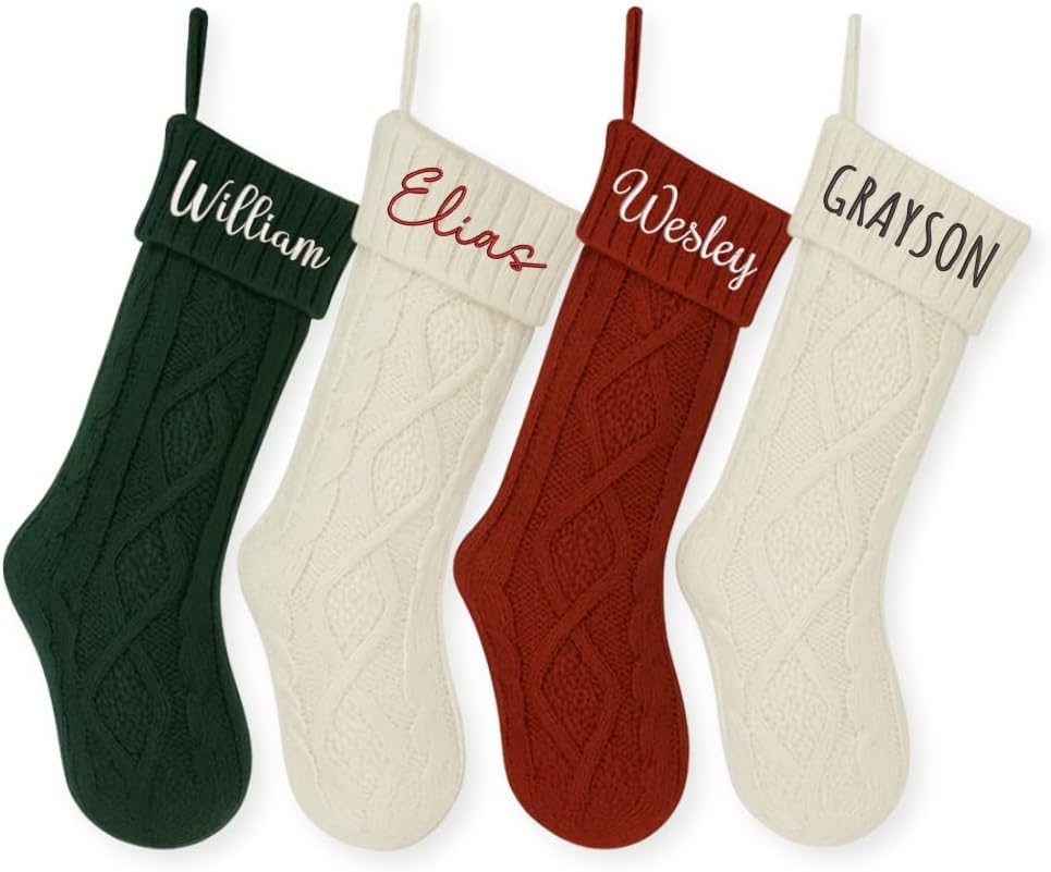Personalized Embroidered Christmas Stocking — Style 3