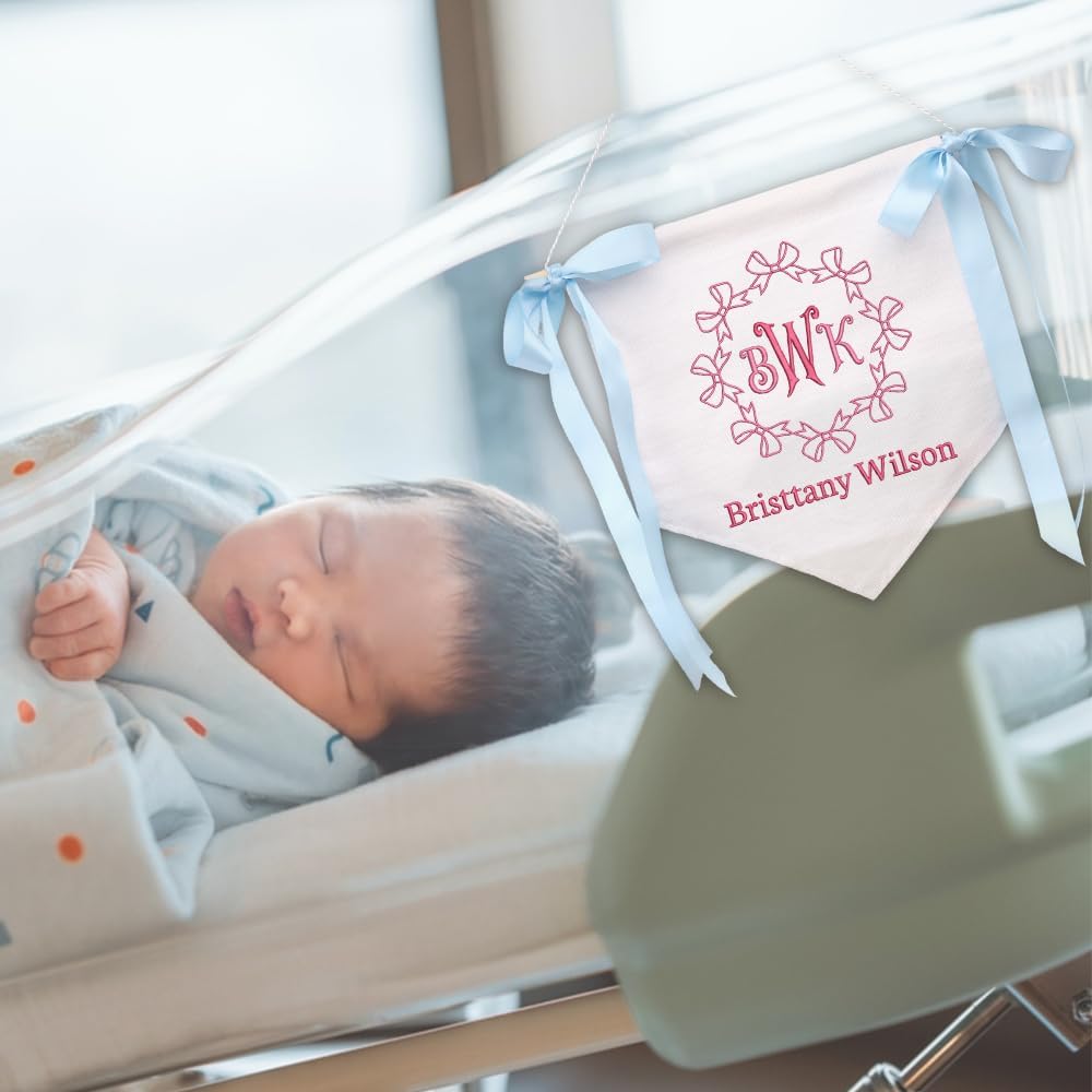 Personalized Embroidered Baby Name Banner — 14 — image 7