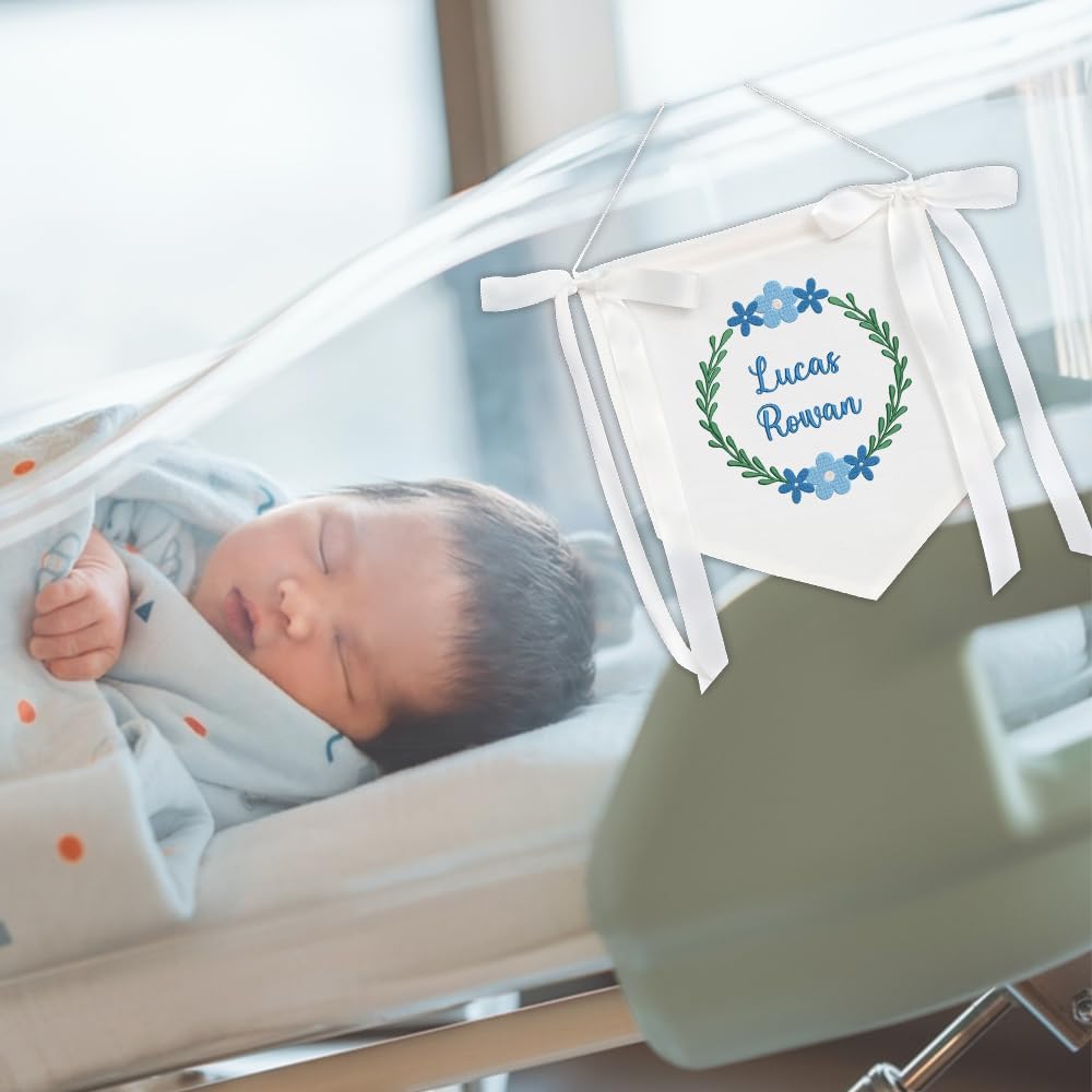 Personalized Embroidered Baby Name Banner — 6 — image 8