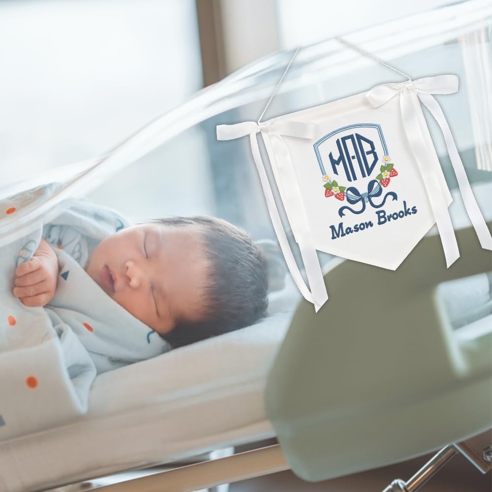 Personalized Embroidered Baby Name Banner — 6 — image 8