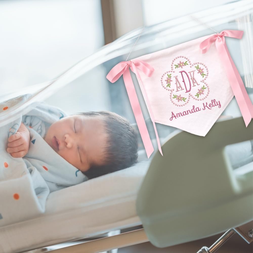 Personalized Embroidered Baby Name Banner — 6 — image 6