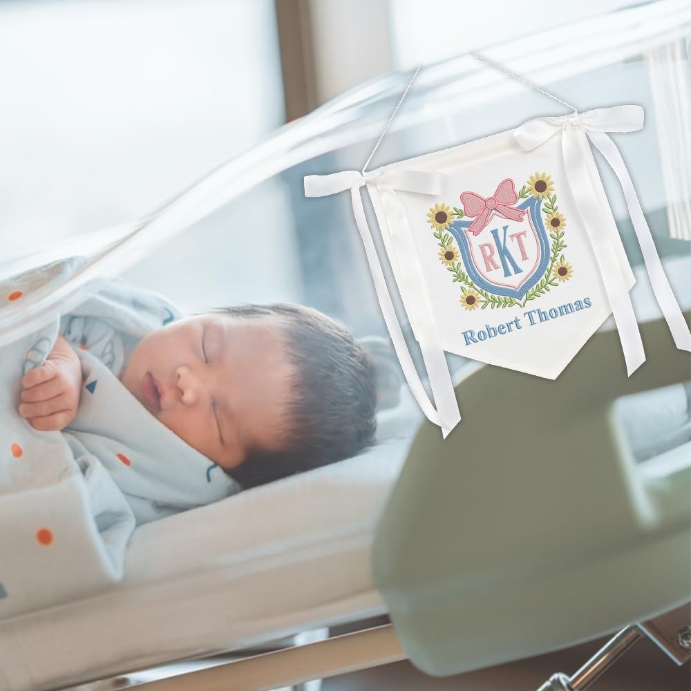 Personalized Embroidered Baby Name Banner — 14 — image 9