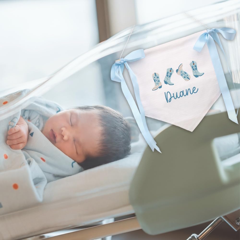 Personalized Embroidered Baby Name Banner — 9 — image 8