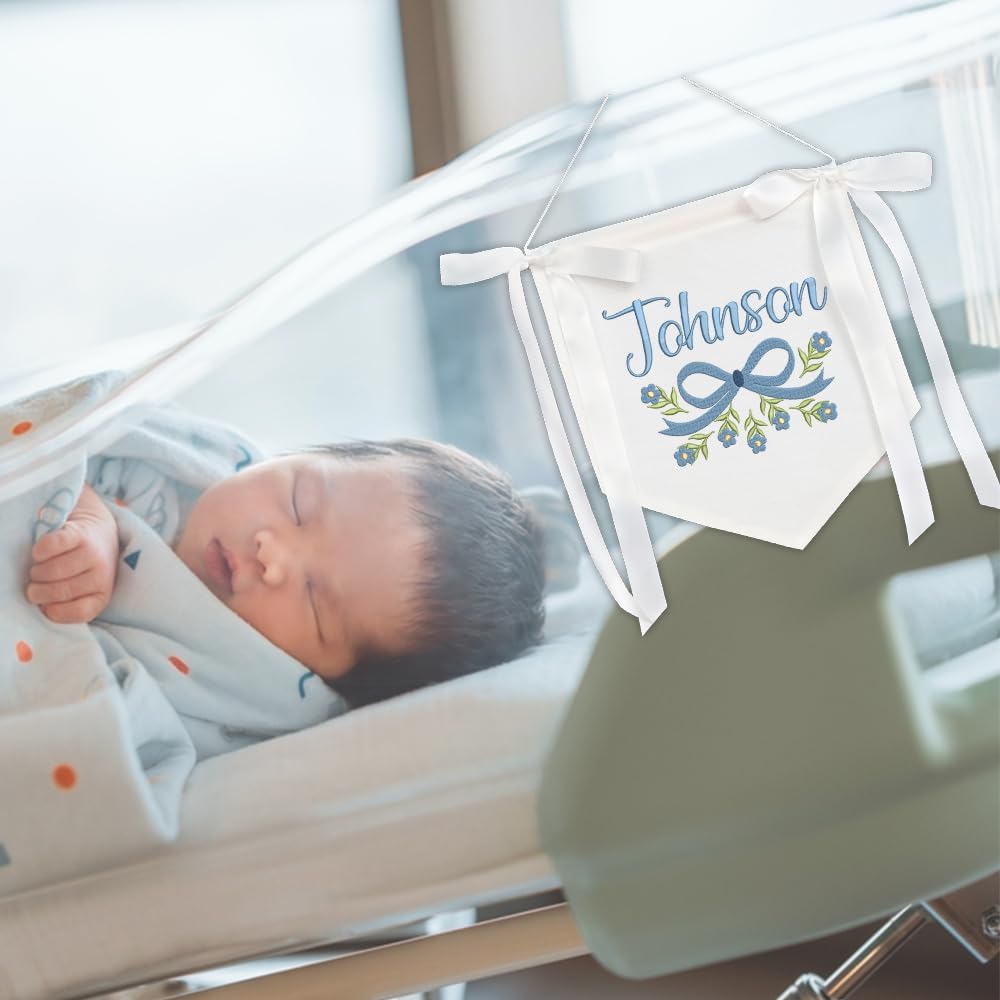 Personalized Embroidered Baby Name Banner — 7 — image 8