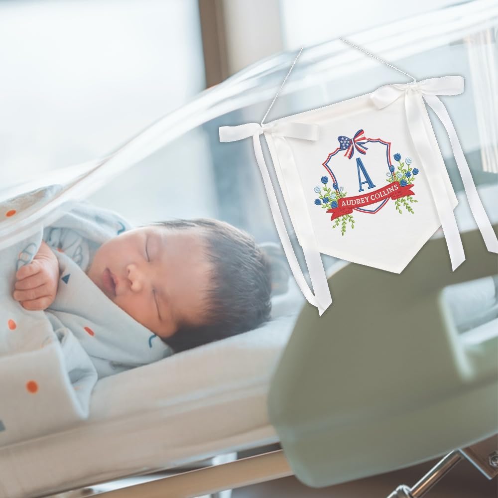 Personalized Embroidered Baby Name Banner — 15 — image 9