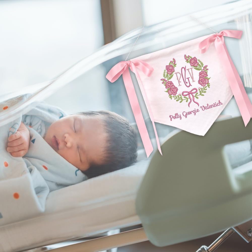 Personalized Embroidered Baby Name Banner — 5 — image 6