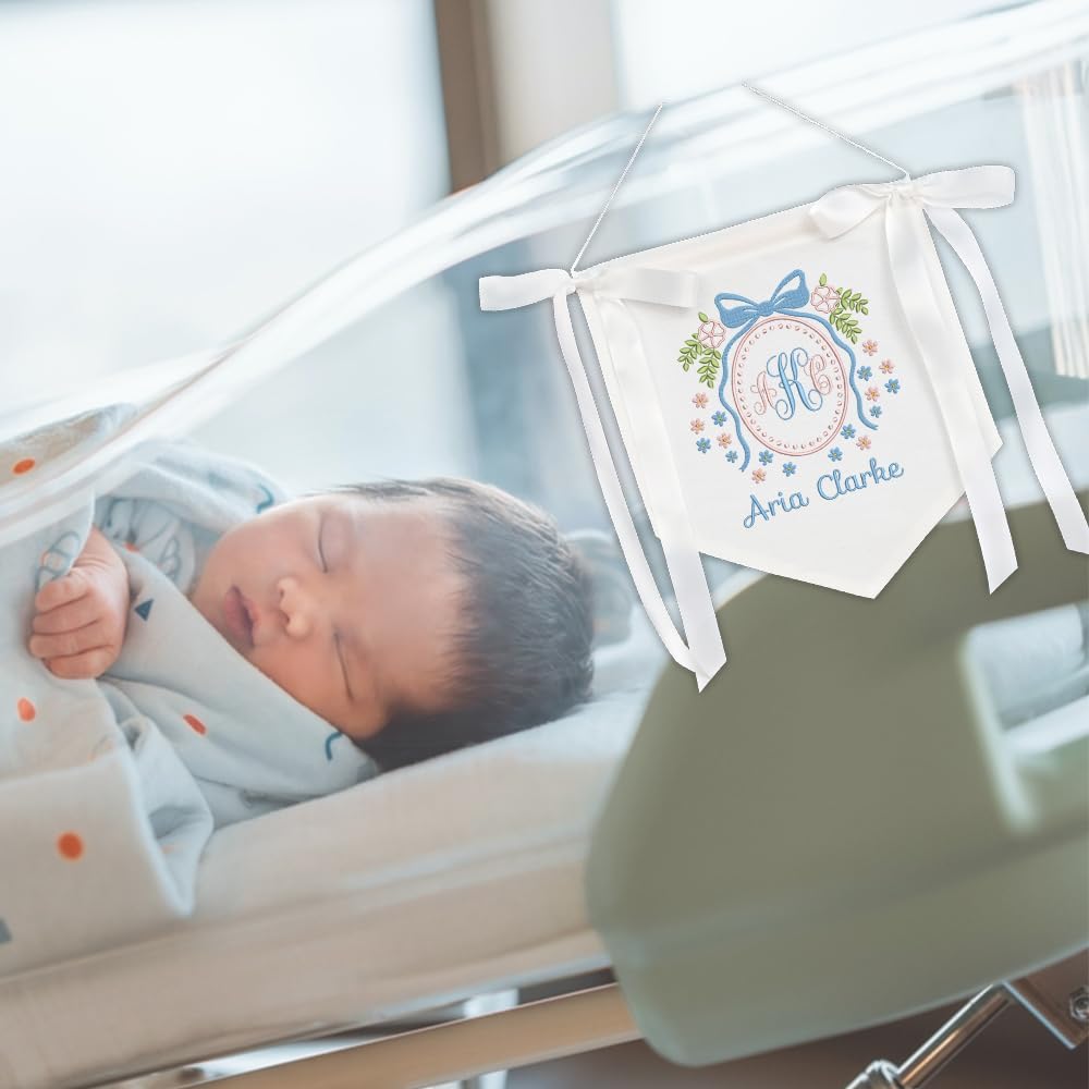 Personalized Embroidered Baby Name Banner — 13 — image 9