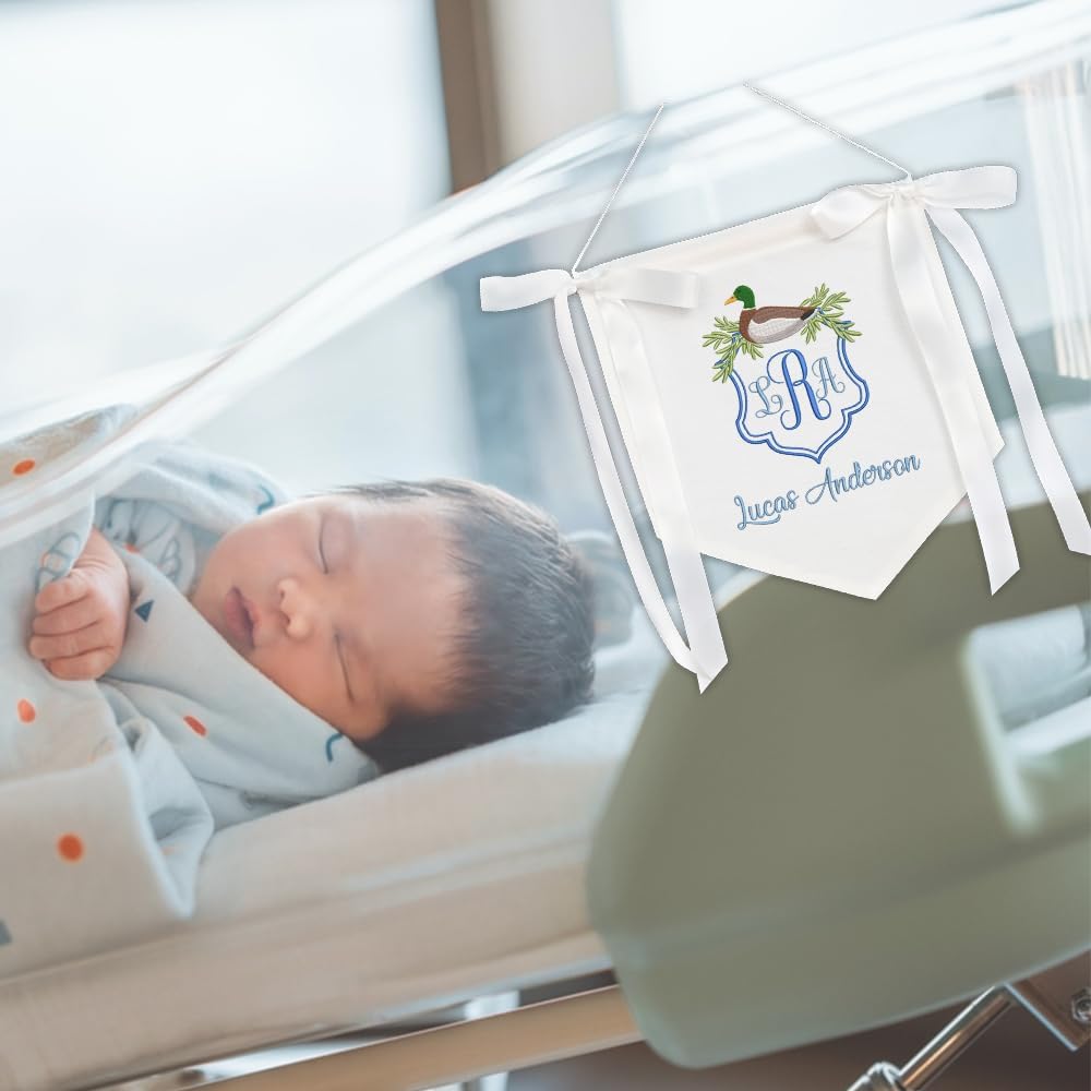Personalized Embroidered Baby Name Banner — 10 — image 9