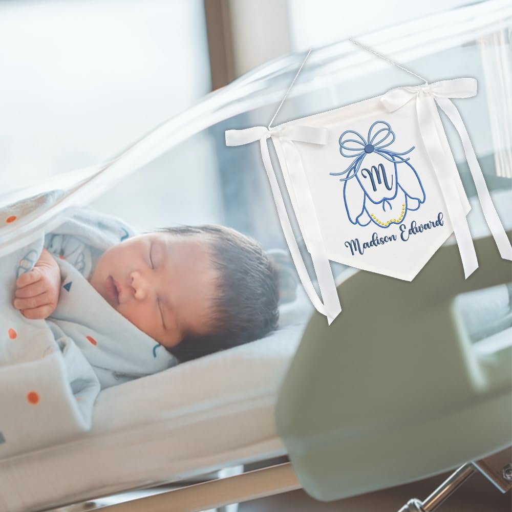 Personalized Embroidered Baby Name Banner — 11 — image 8
