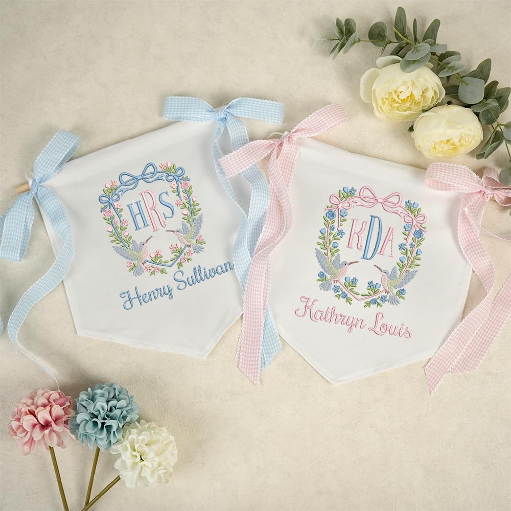 Personalized Embroidered Baby Name Banner — 8 — image 2