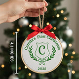 Personalized Baby's First Christmas Ornament — 8 — image 3