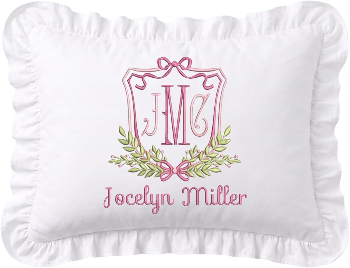 Personalized Embroidered Pillow Cover — 17