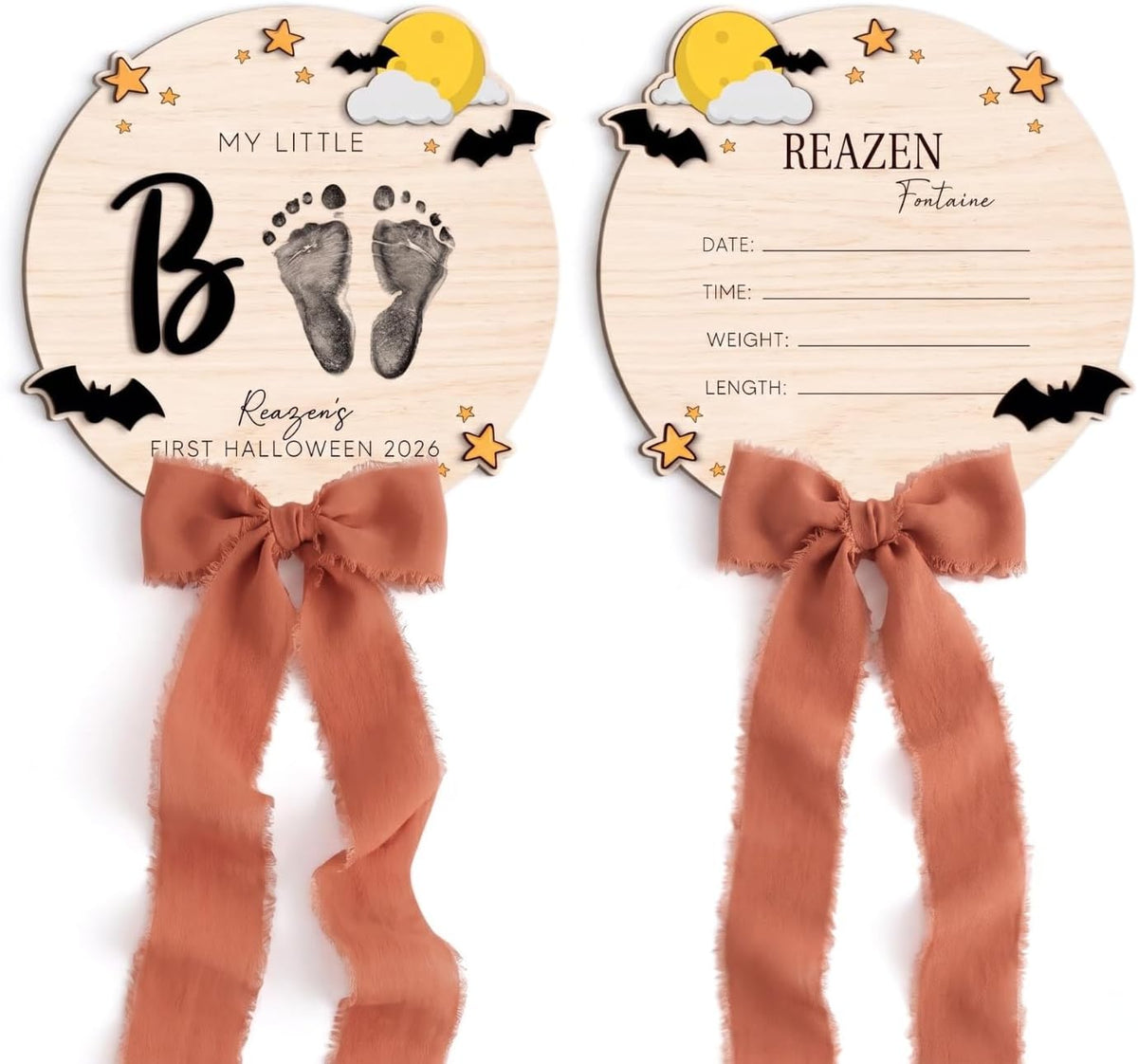 Personalized Wooden Birth Announcement Sign
