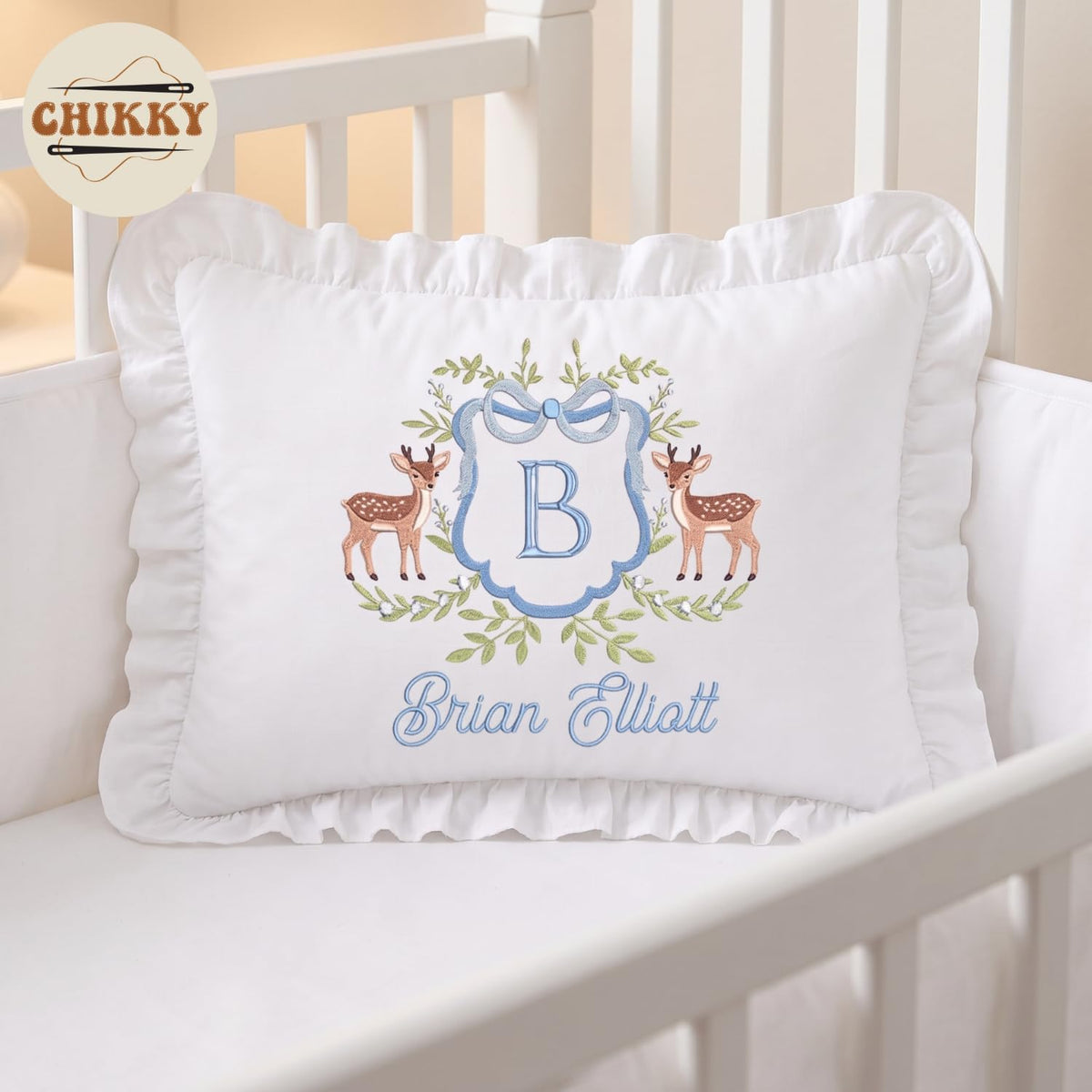 Personalized Embroidered Pillow Cover — 22 — image 2