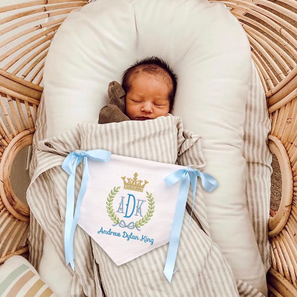 Personalized Embroidered Baby Name Banner — 4 — image 2