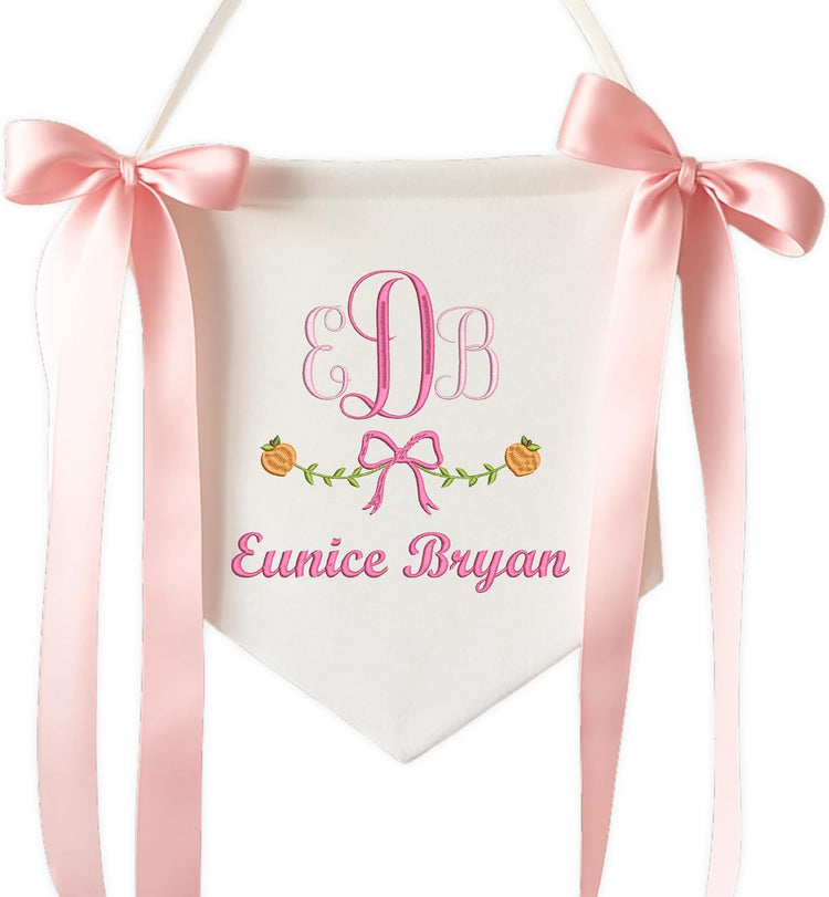 Personalized Embroidered Baby Name Banner — 6