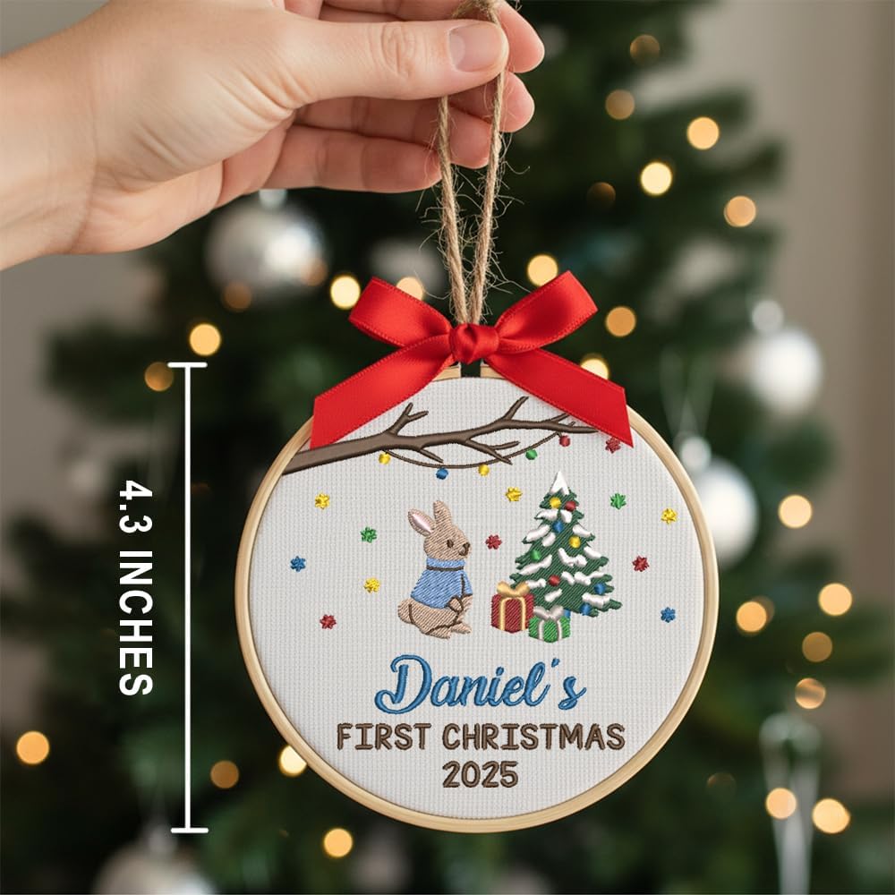 Personalized Baby's First Christmas Ornament — 2 — image 3